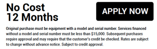 No Cost 12 Months graphic
