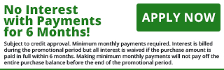No Interest With Payments For 6 Months! graphic