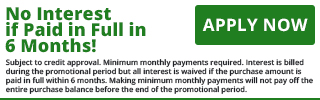 No Interest If Paid in Full in 6 Months! graphic