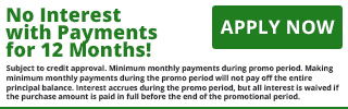 No Interest With Payments For 12 Months! graphic