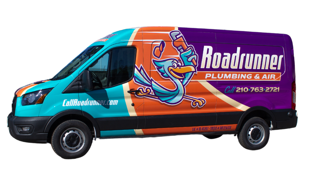 Roadrunner Plumbing & Air van cut out