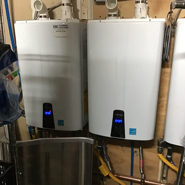 tankless water heaters installed right next to each ther