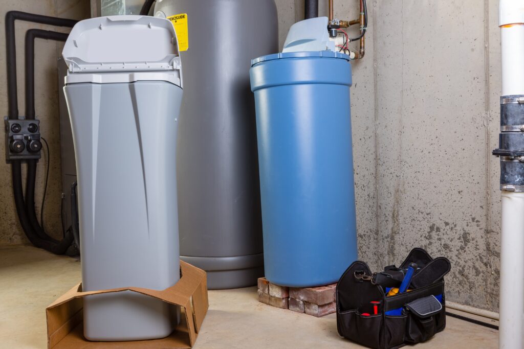 water softening systems set up in san antonio home