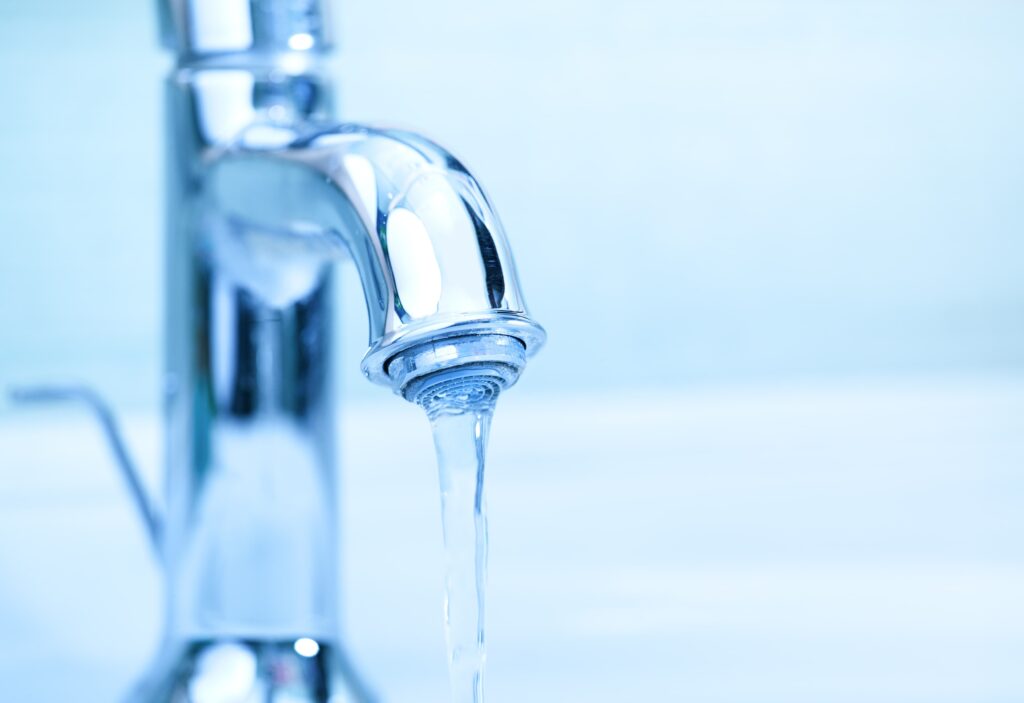 water dripping out of faucet