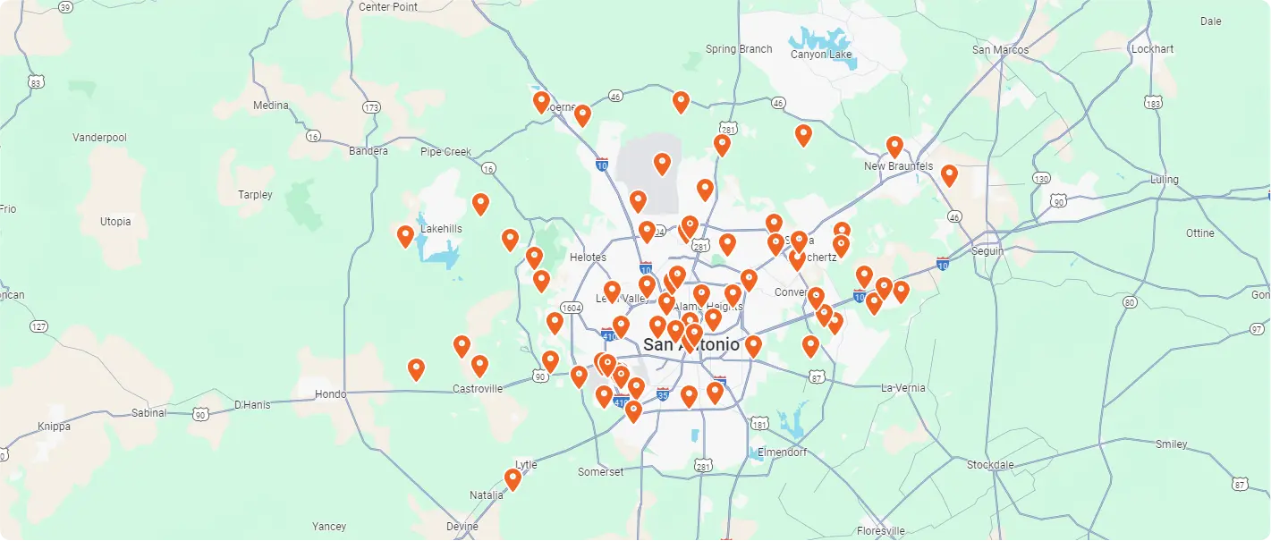 service areas map